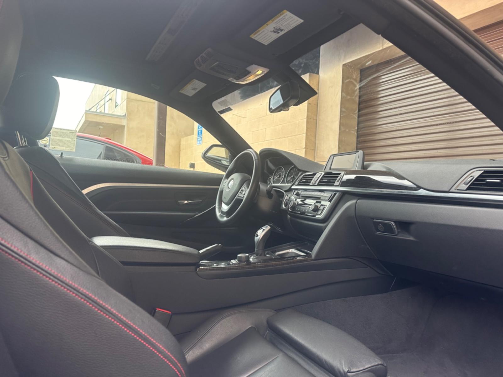 2015 Black BMW 4-Series 435i coupe (WBA3R1C55FK) with an 3.0L V6 DOHC 24V engine, 8-Speed Automatic transmission, located at 30 S. Berkeley Avenue, Pasadena, CA, 91107, (626) 248-7567, 34.145447, -118.109398 - Photo #12